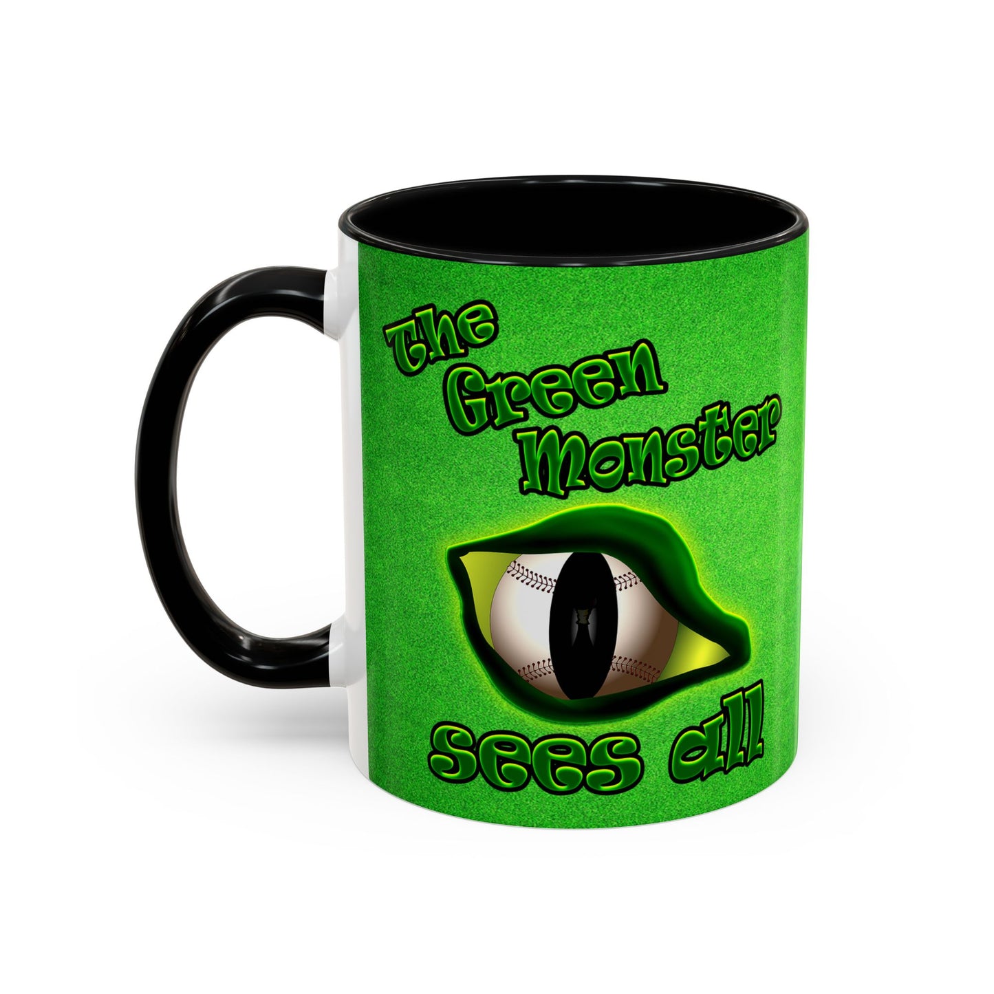 green monster - Accent Mug (green turf)