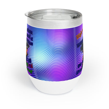 high noon - Chill Wine Tumbler (purple wave)