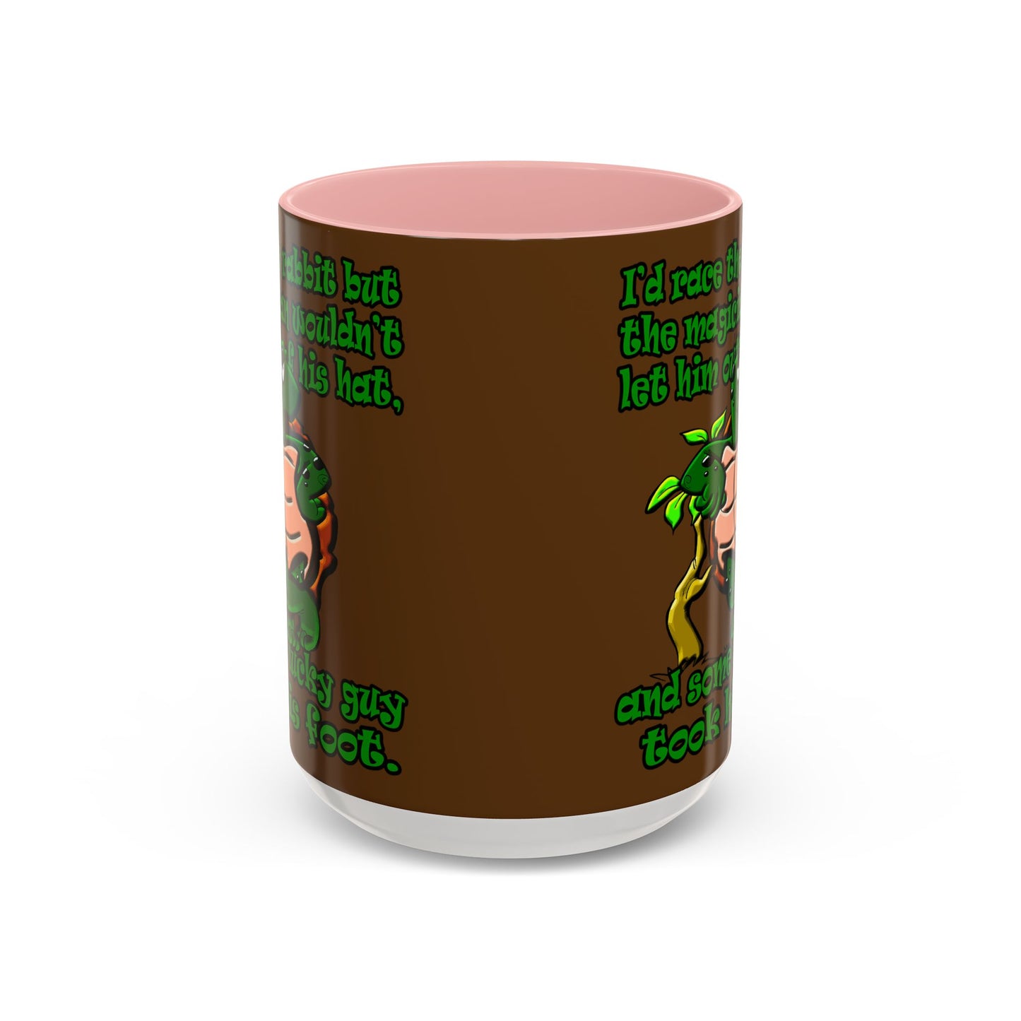 turtle race - Accent Mug (brown)