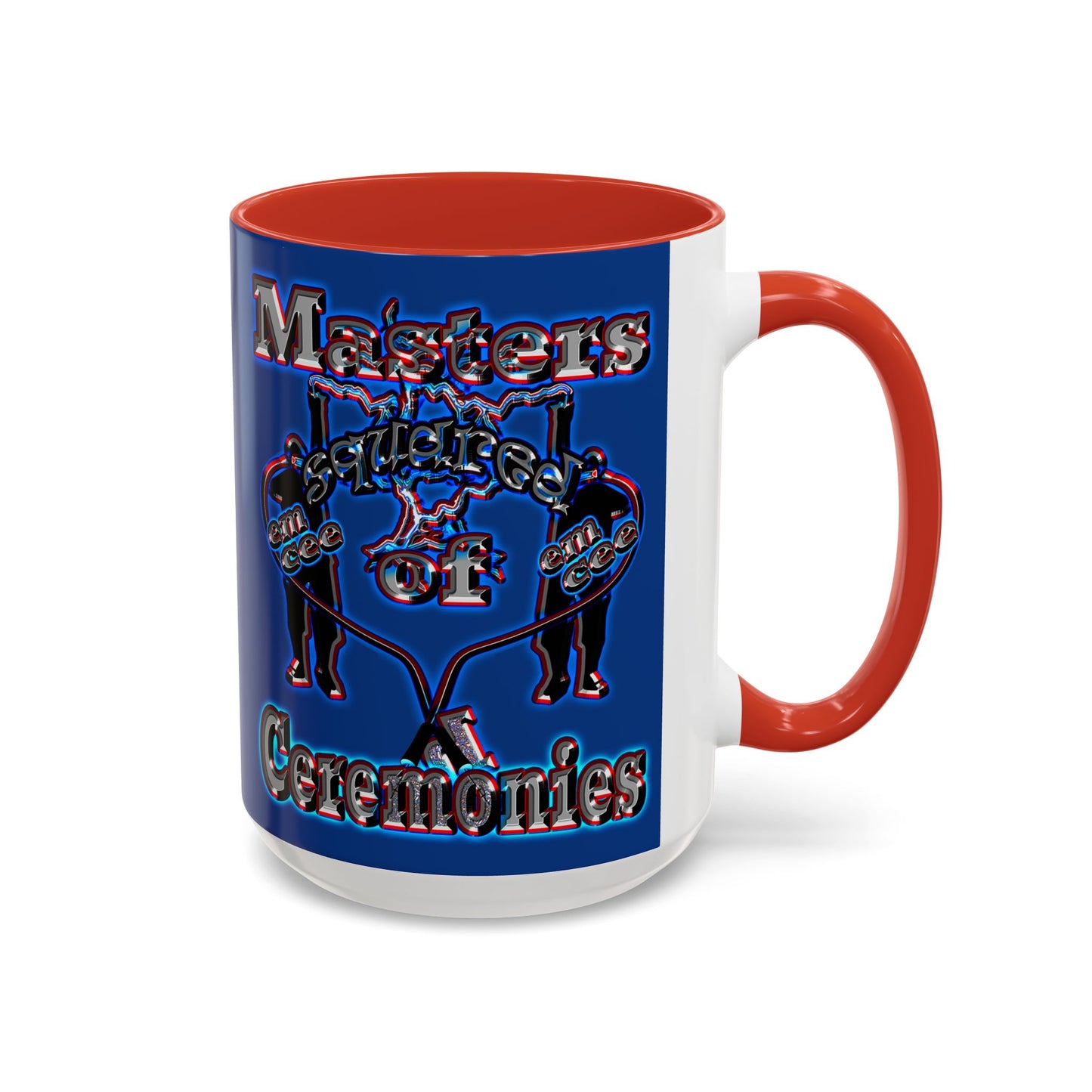 em cee squared - Accent Mug (dark blue)