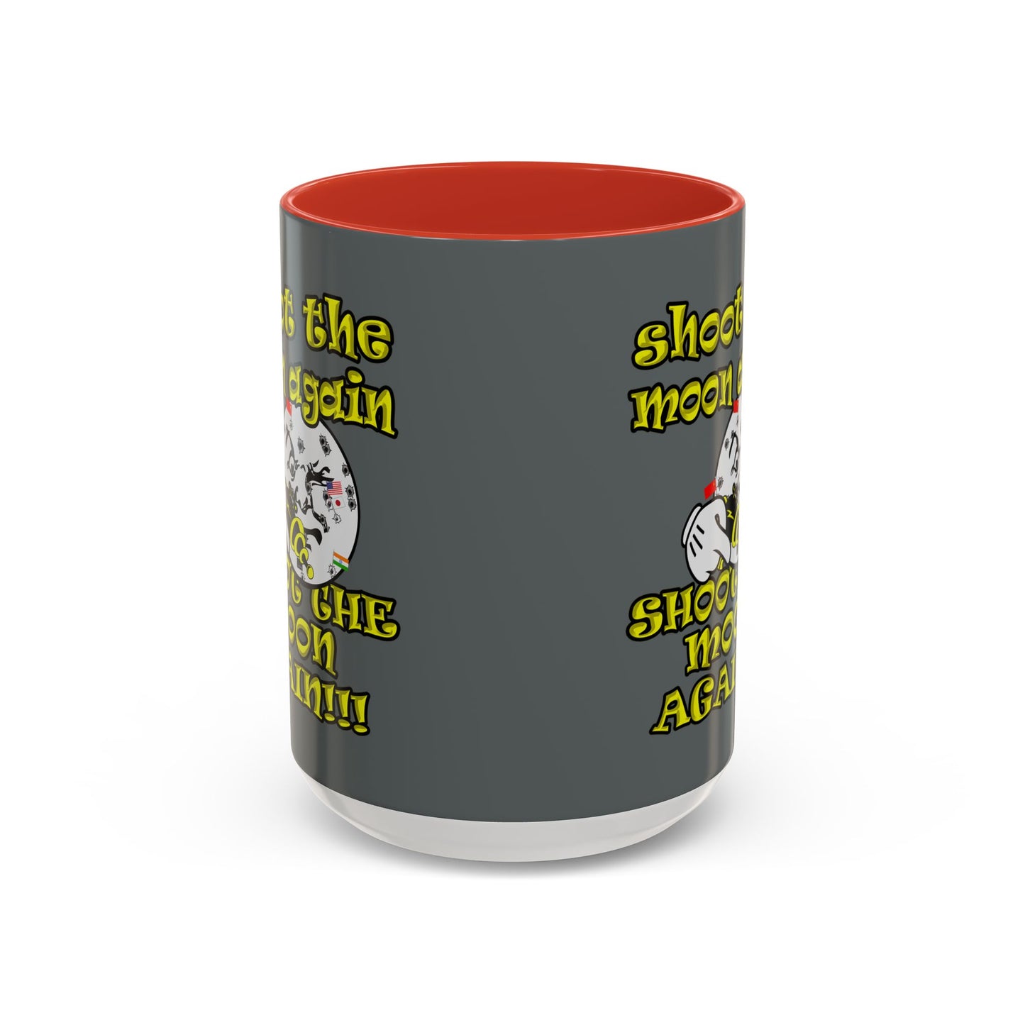 shoot the moon again - Accent Mug (dark grey)