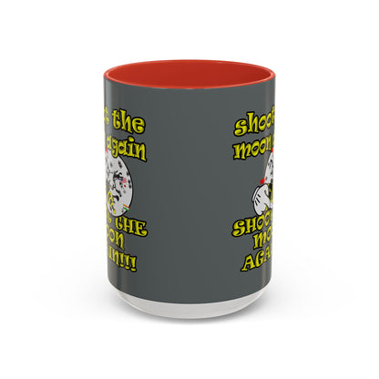 shoot the moon again - Accent Mug (dark grey)