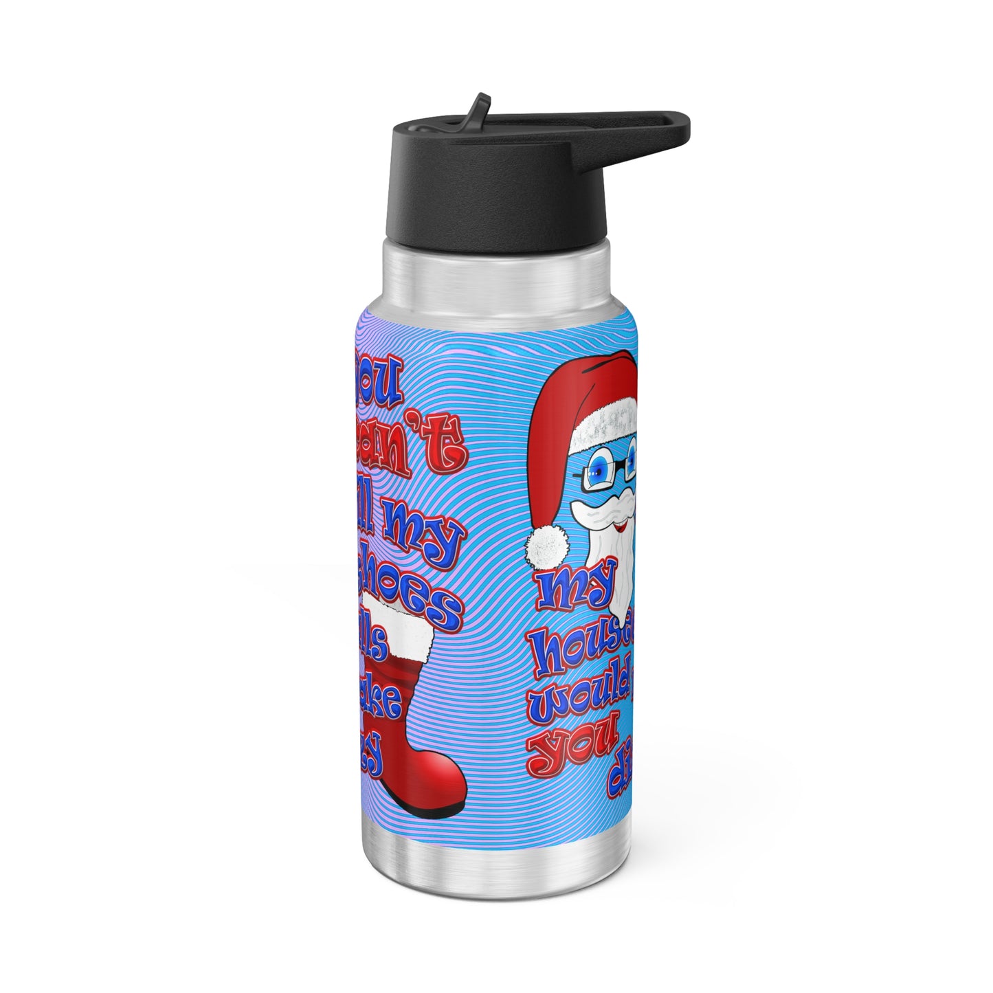 santa's shoes - Gator Tumbler, 32oz  (light blue-purple wave)