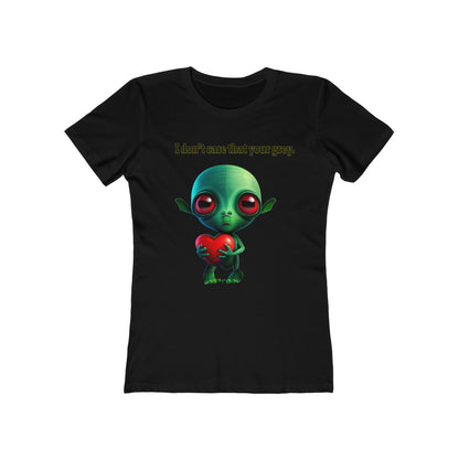 I don't care that your grey - Women's The Boyfriend Tee
