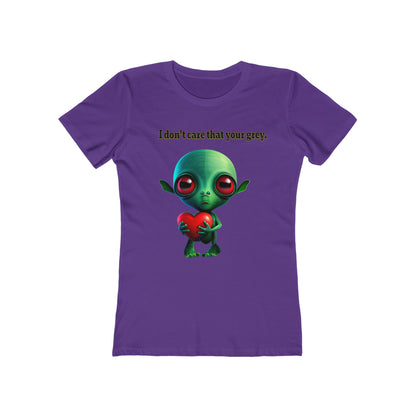 I don't care that your grey - Women's The Boyfriend Tee
