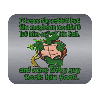 turtle race - Mouse Pad (Rectangle) (brushed nickel)
