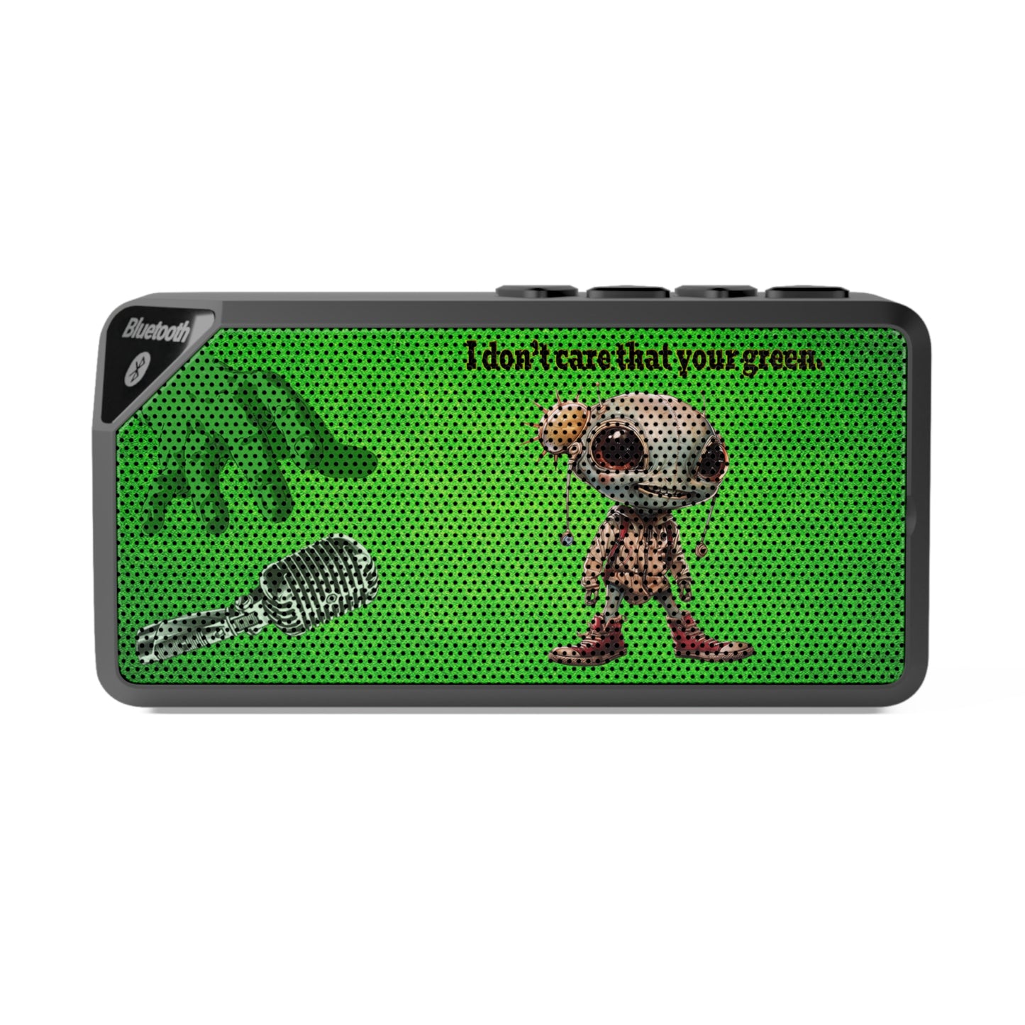 I don't care that your green - Jabba Bluetooth Speaker (green turf)