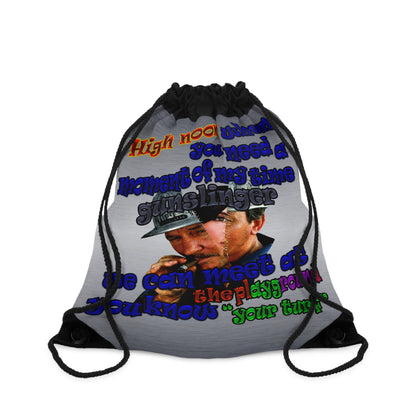 high noon - Drawstring Bag (brushed nickel)