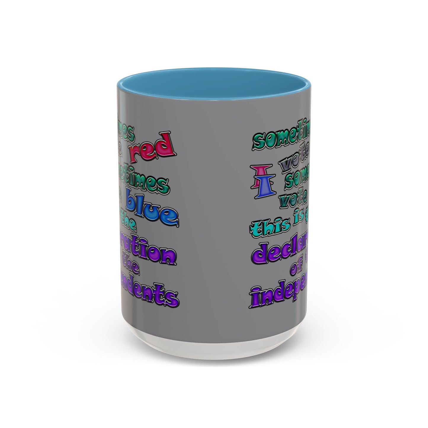 declaration of the independents - Accent Mug (grey)