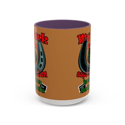 my luck - Accent Mug (light brown)