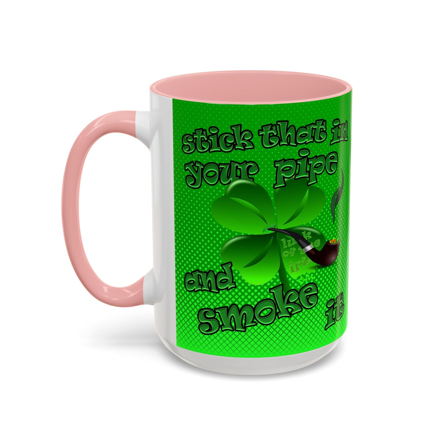 celtics logo - Accent Mug (logo green)