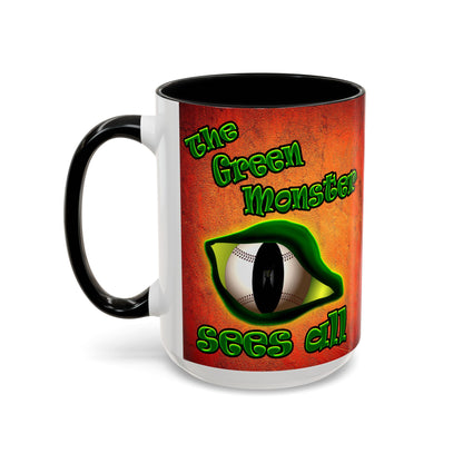 green monster - Accent Mug (burnt orange)