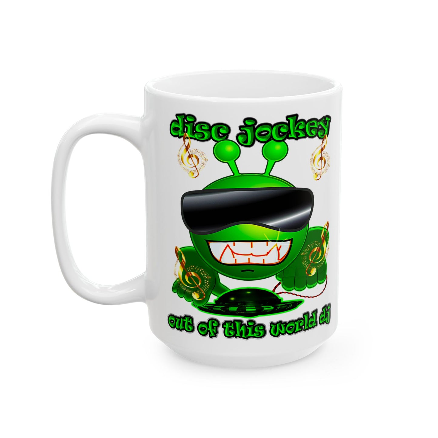 disc jockey - White Mug (white)