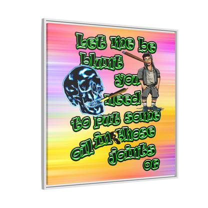 og - framed canvas art (color blur)