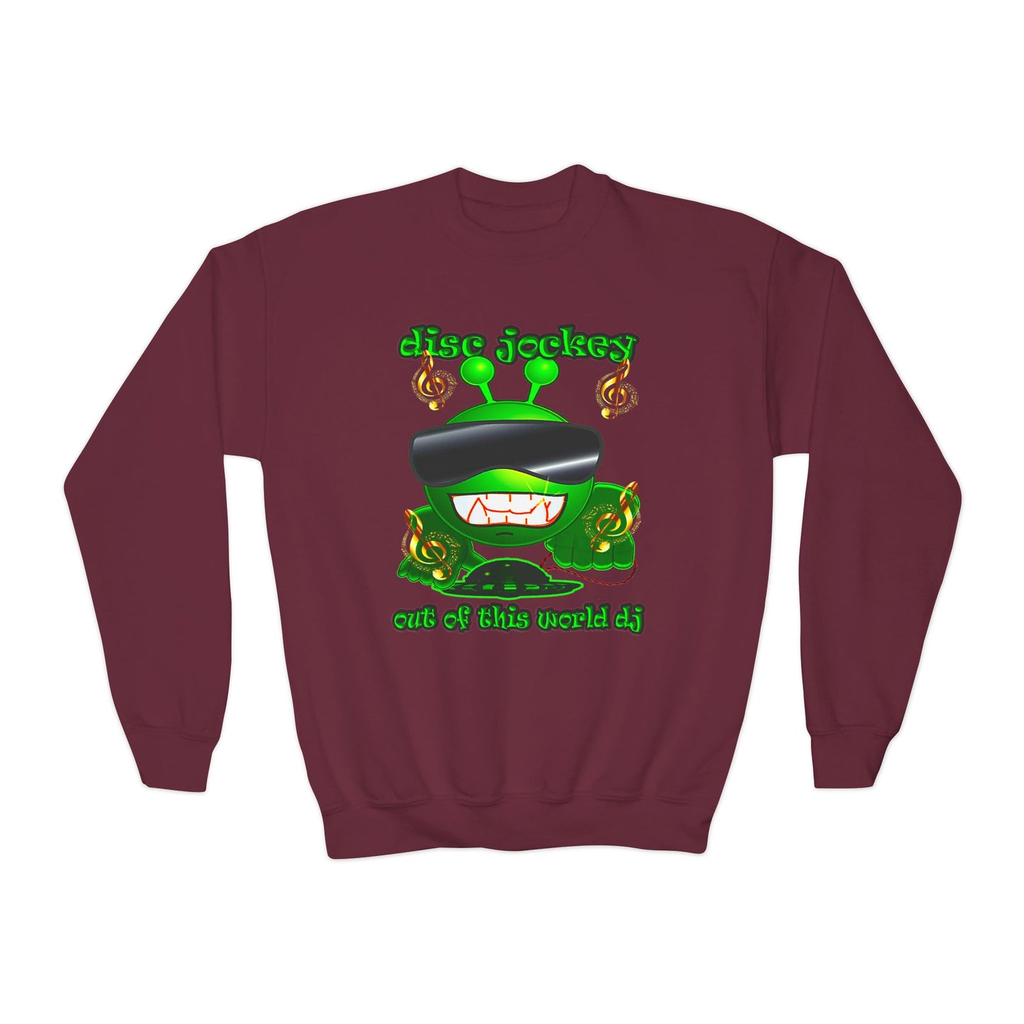disc jockey - Youth Crewneck Sweatshirt
