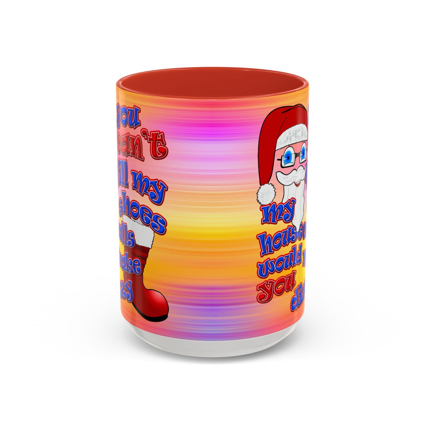 santa's shoes - Accent Mug (color blur)