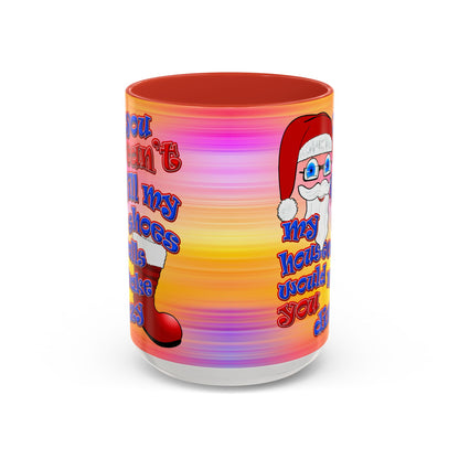 santa's shoes - Accent Mug (color blur)