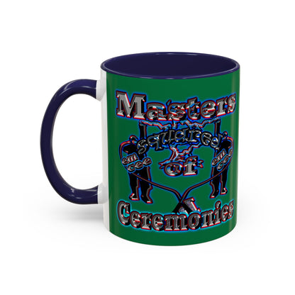 em cee squared - Accent Mug (dark green)