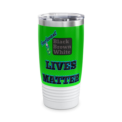 irrelevant - Ringneck Tumbler, 20oz (logo green)