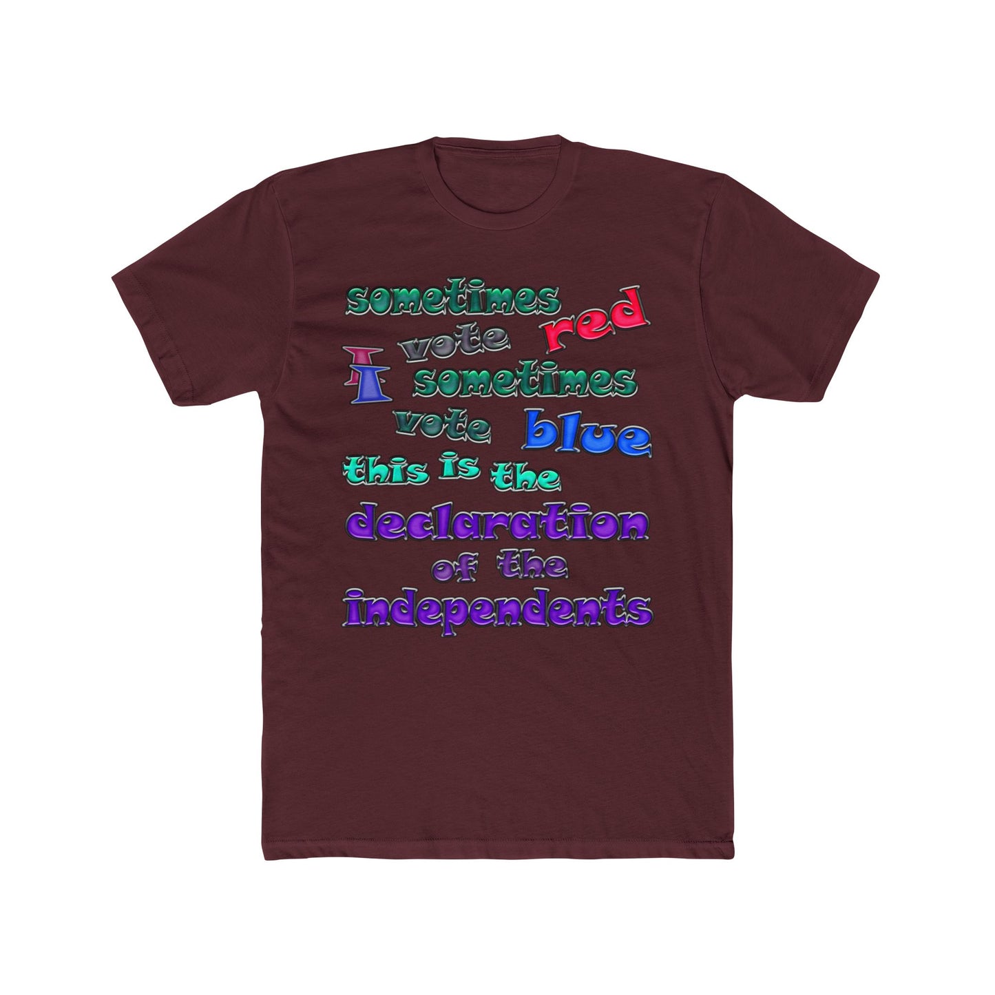 declaration of the independents - Men's Cotton Crew Tee