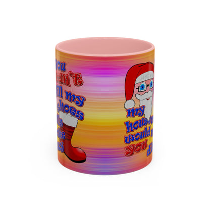 santa's shoes - Accent Mug (color blur)