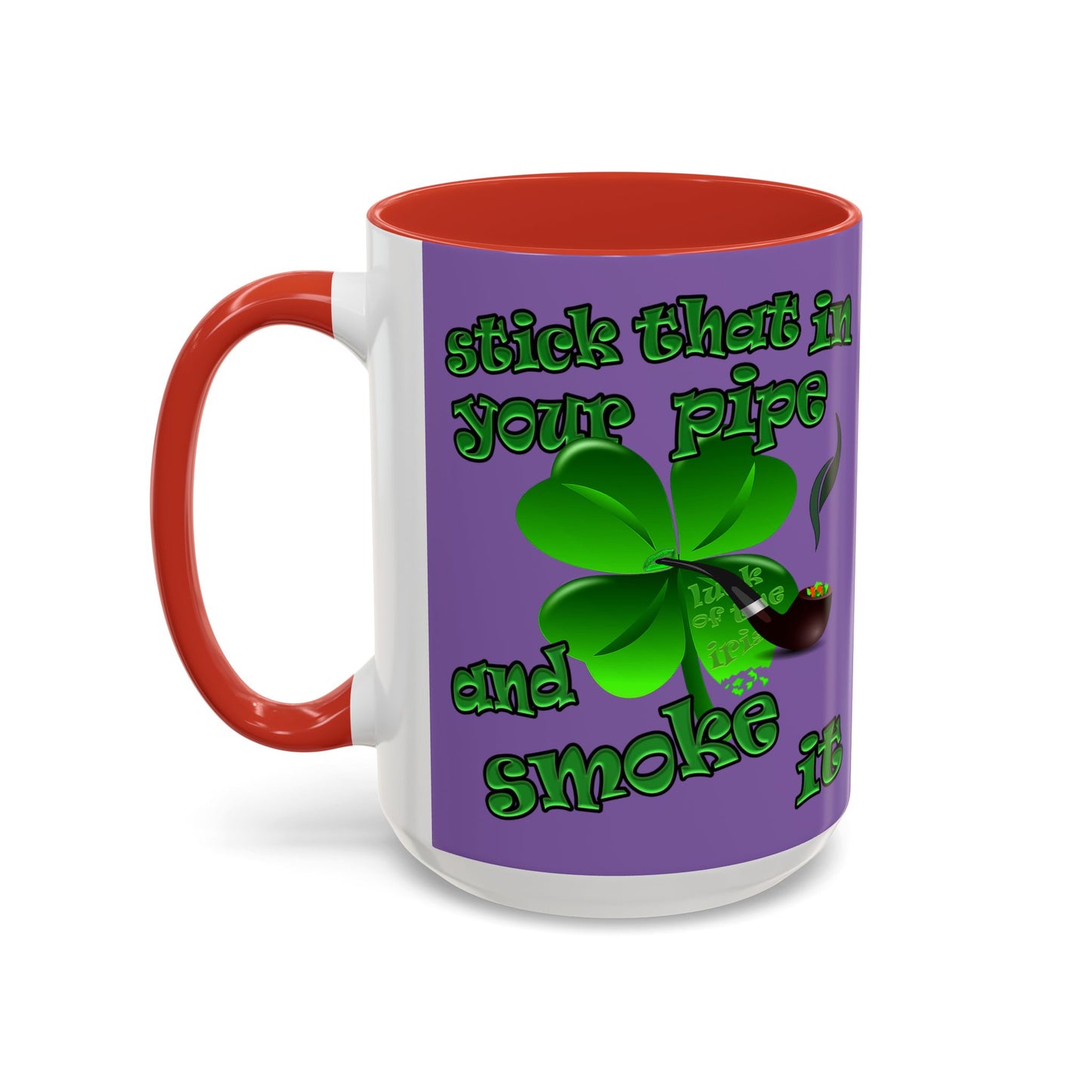 celtics logo - Accent Mug (light purple)