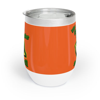 green monster - Chill Wine Tumbler (orange)