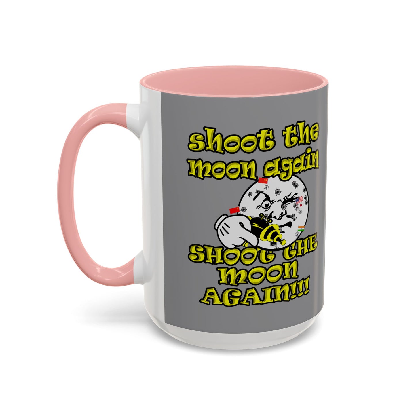 shoot the moon again - Accent Mug (grey)