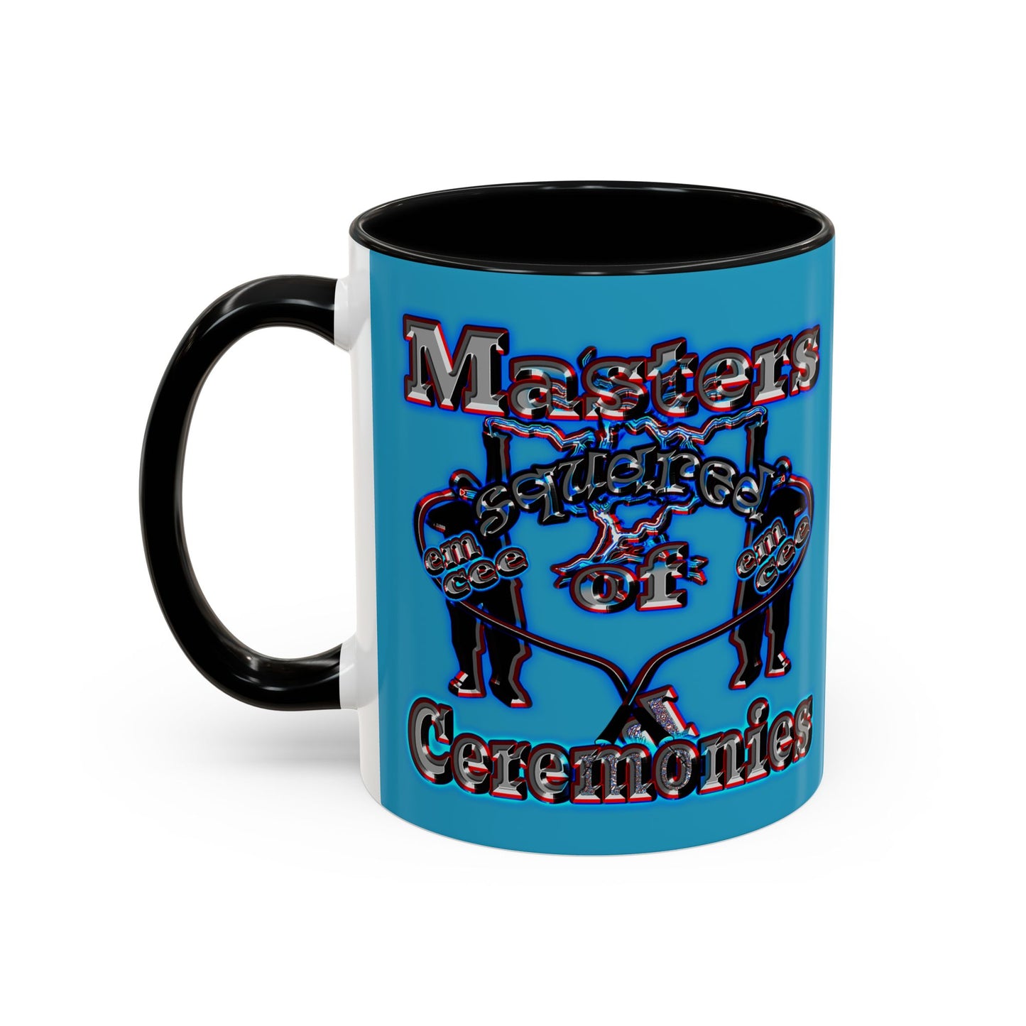 em cee squared - Accent Mug (turquoise)