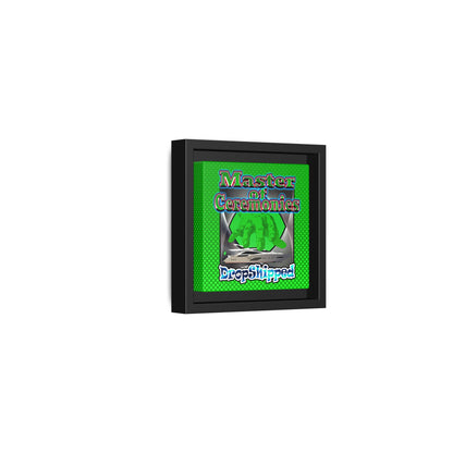 logo - framed canvas art (logo green)
