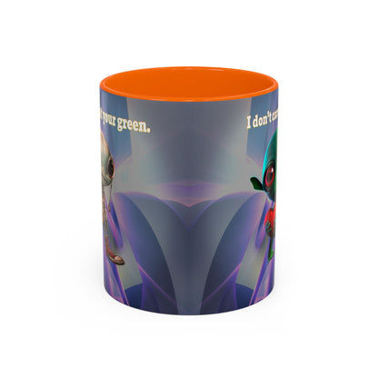 I don't care that your grey - Accent Mug (grey-pink wave)