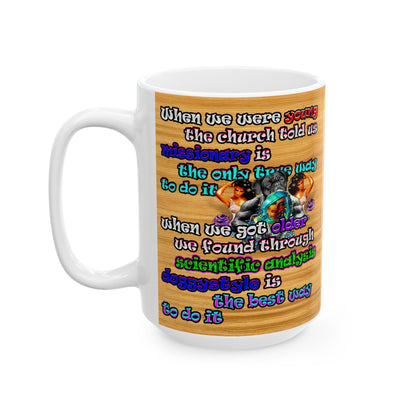 doggystyle - White Mug (butterscotch wood finish)
