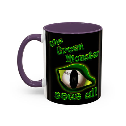 green monster - Accent Mug (black)