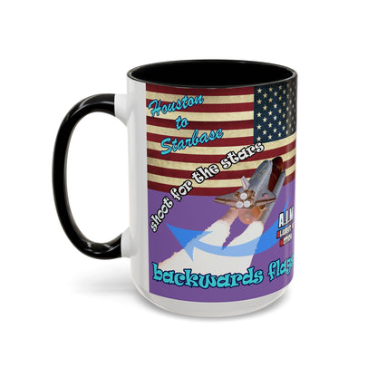 shoot for the stars - Accent Mug (light purple)