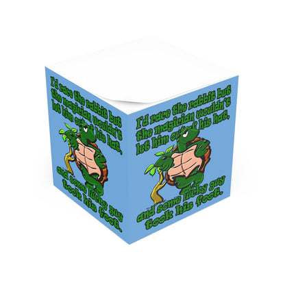 turtle race - note cube (light blue)