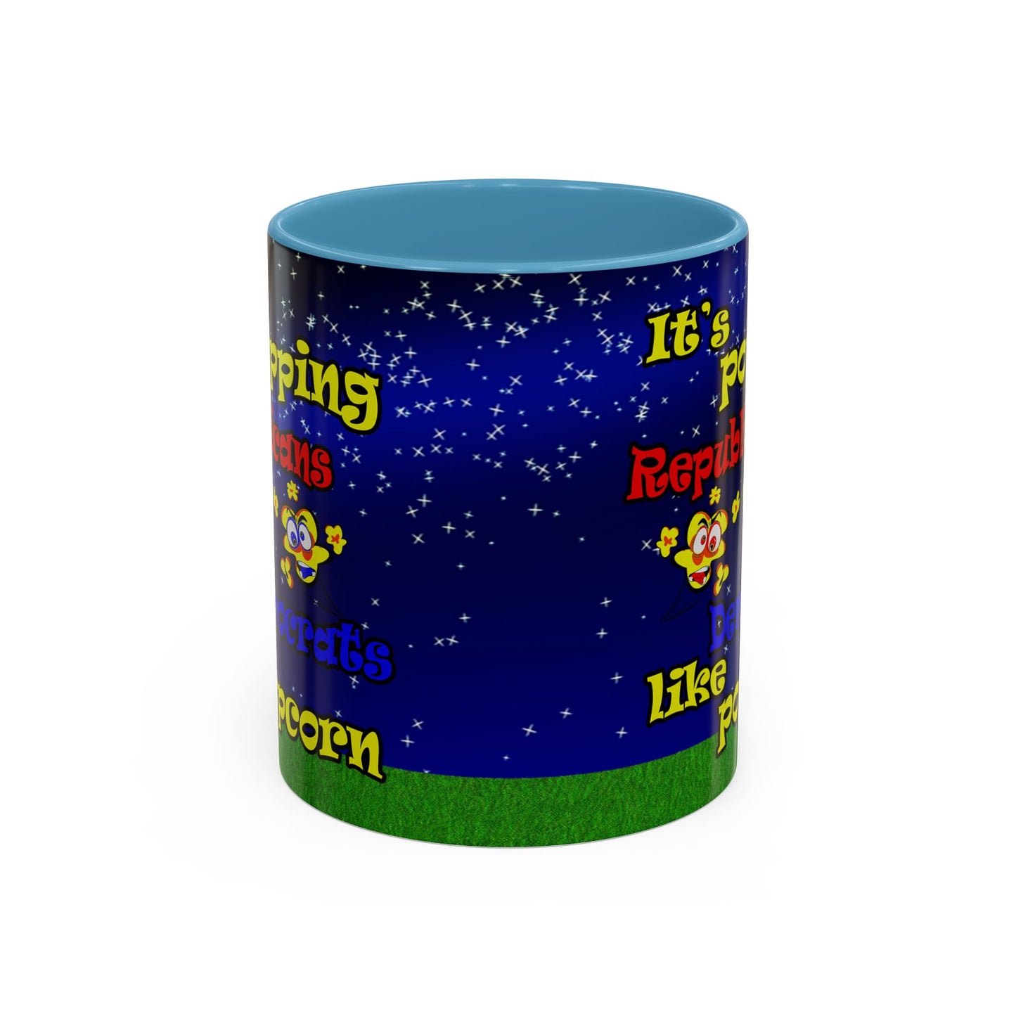 popping like popcorn - Accent Mug ('snoops' background)