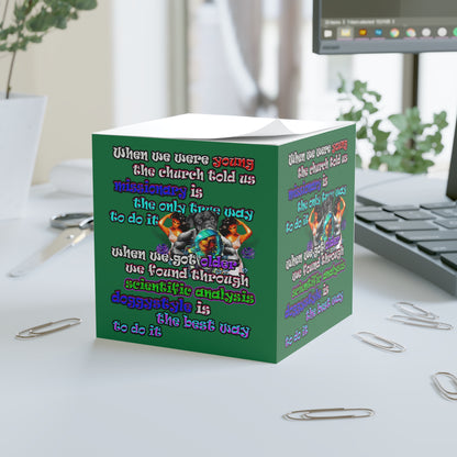 doggystyle - note cube (dark green)