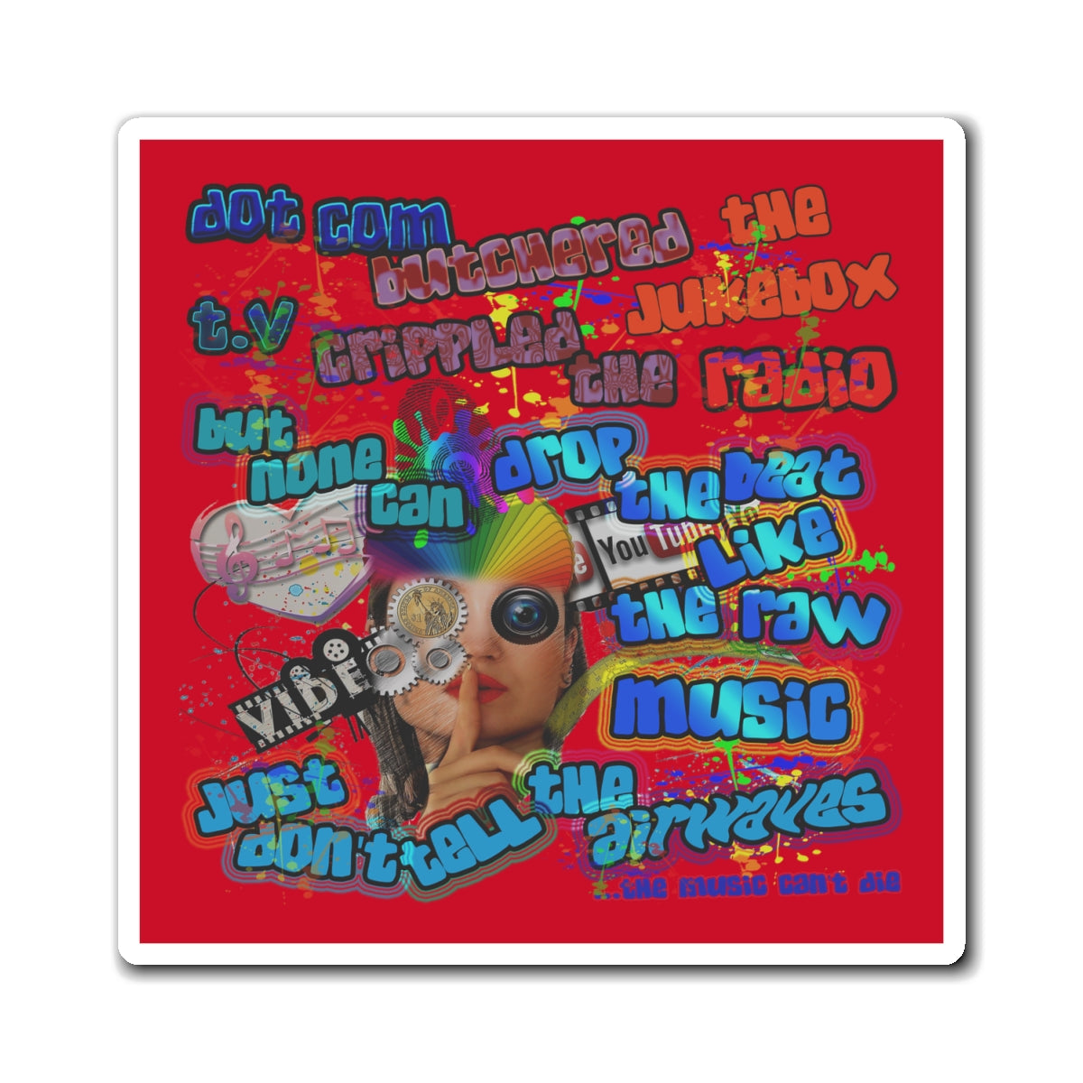 drop the beat - Magnets - (dark red)