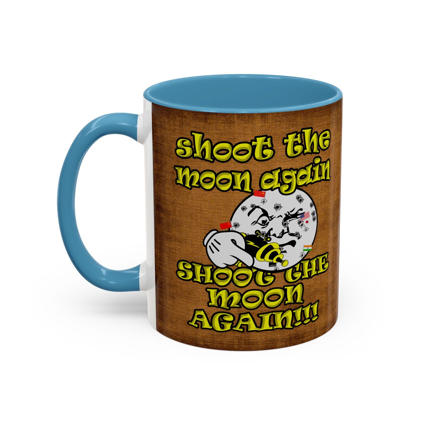 shoot the moon again - Accent Mug (brown papyrus)