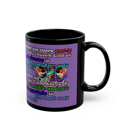 doggystyle - Black Mug (light purple)