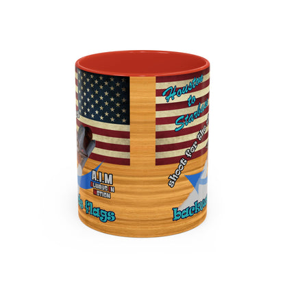 shoot for the stars - Accent Mug (butterscotch wood finish)