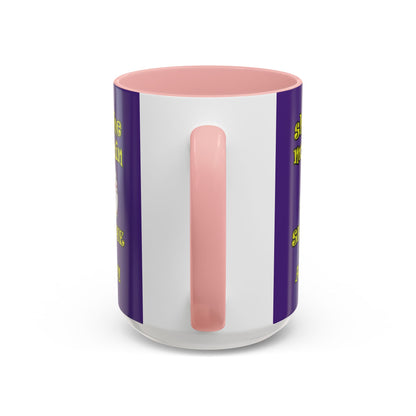 shoot the moon again - Accent Mug (purple)