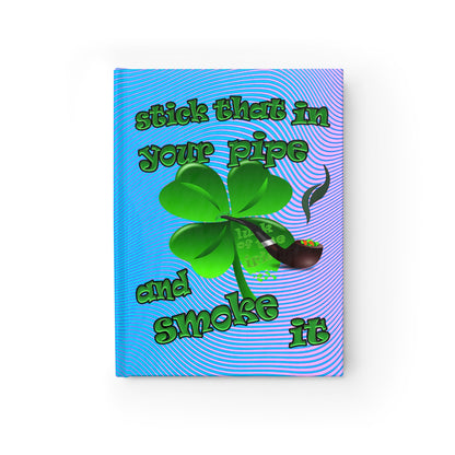 stick that in your pipe and smoke it - journal-blank (light blue-purple wave)