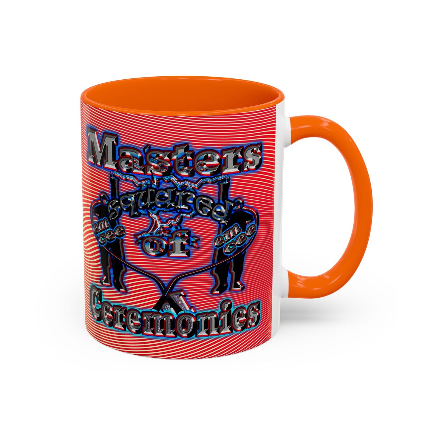 em cee squared - Accent Mug (yellow-orange wave)