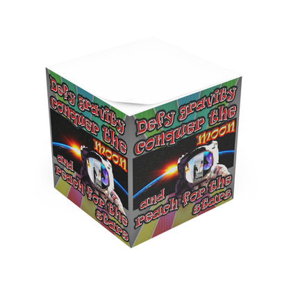 defy conquer reach - note cube (rainbow split)