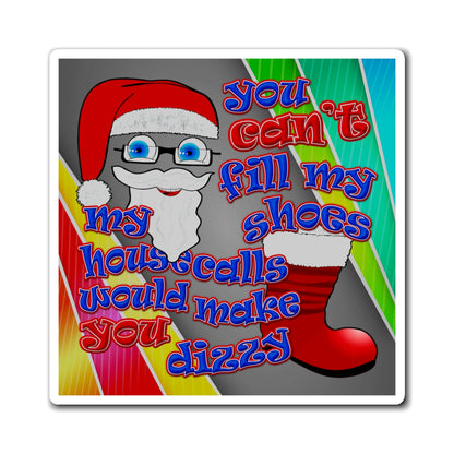 santa's shoes - Magnets - (rainbow split)