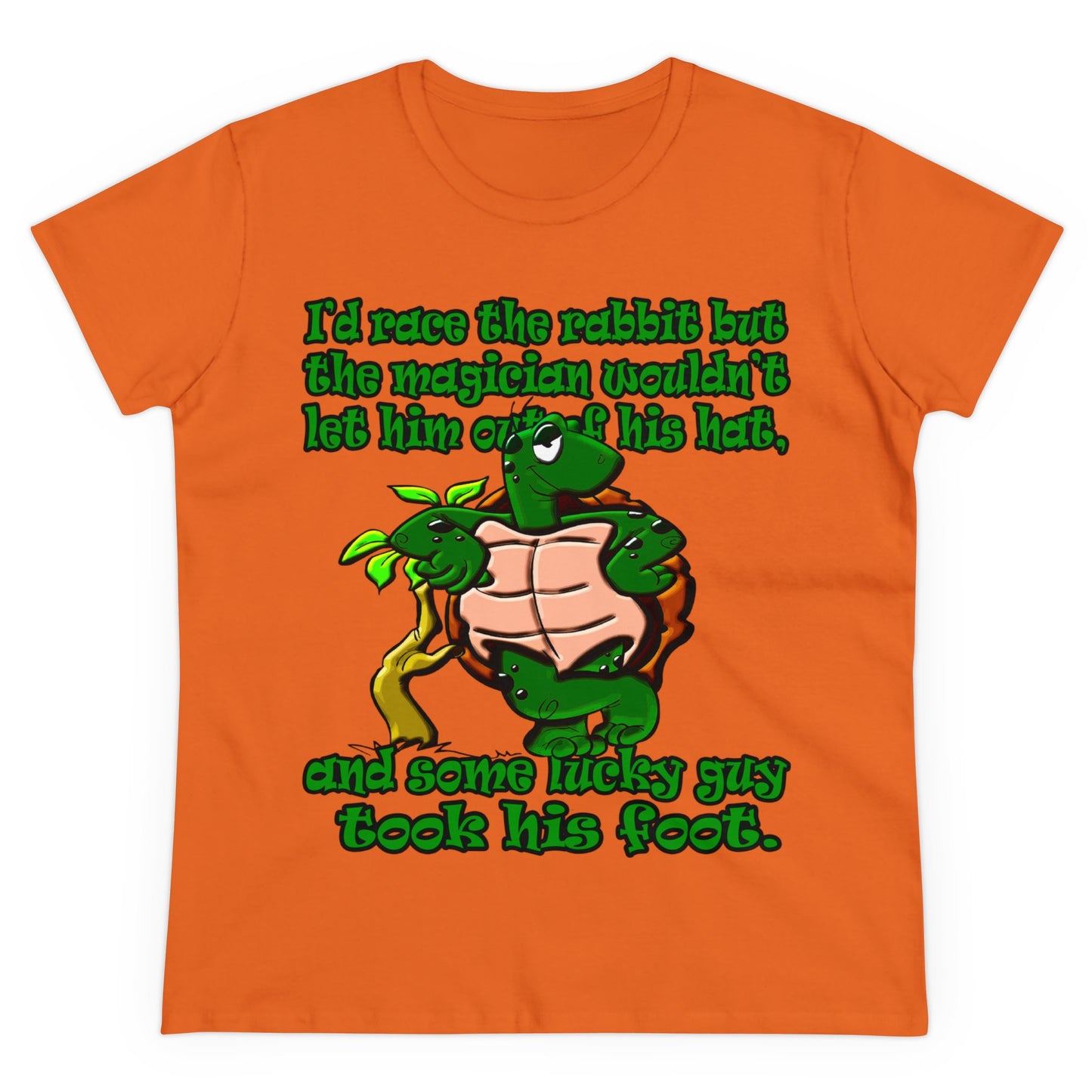 turtle race - Women's Midweight Cotton Tee