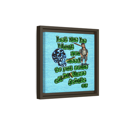 og - framed canvas art (faded blue)