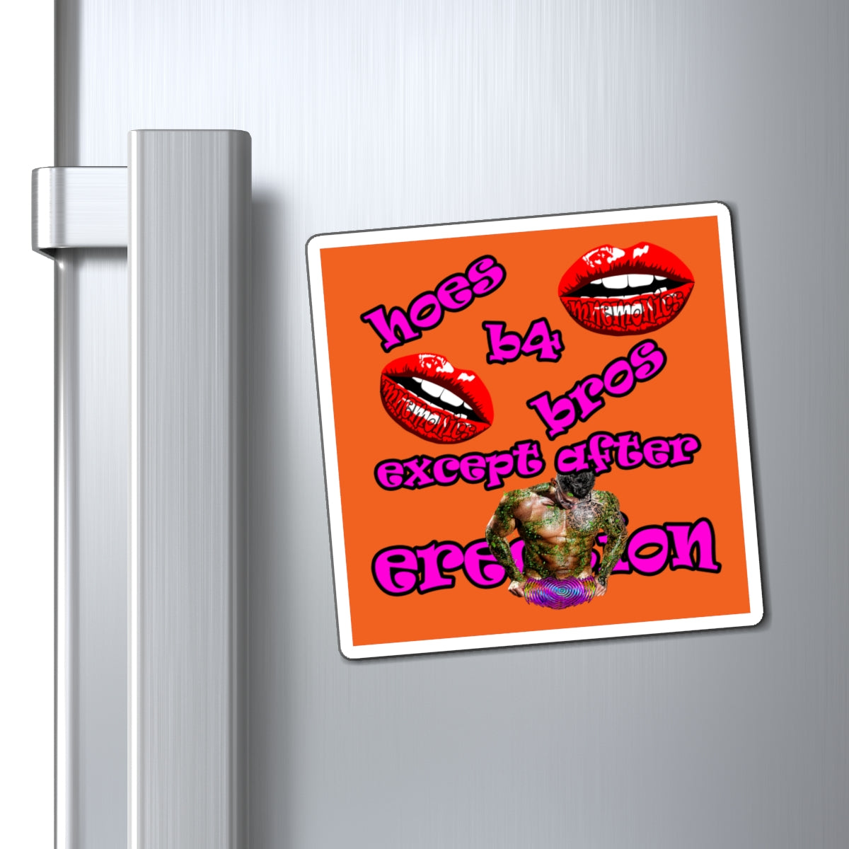 hoes b4 bros - Magnets - (orange)