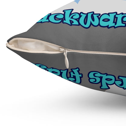 shoot for the stars - Spun Polyester Square Pillow - (rainbow split)